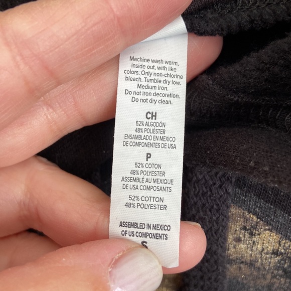 Cropped hoodie black and gold moon πππ - Picture 9 of 11